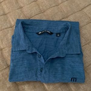 Travis Mathew Blue Polo Shirt